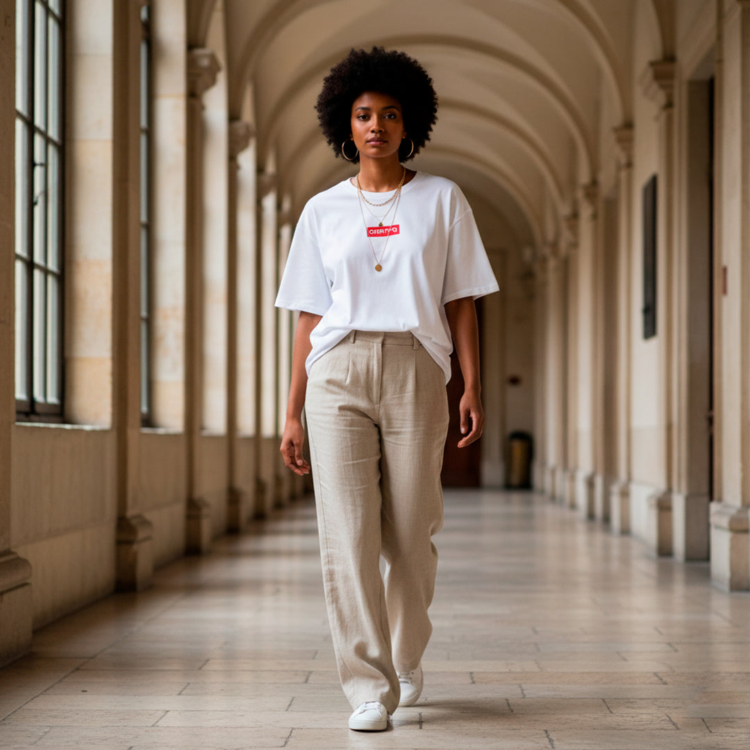 T-shirt décontracté pour femme CHRITYQ