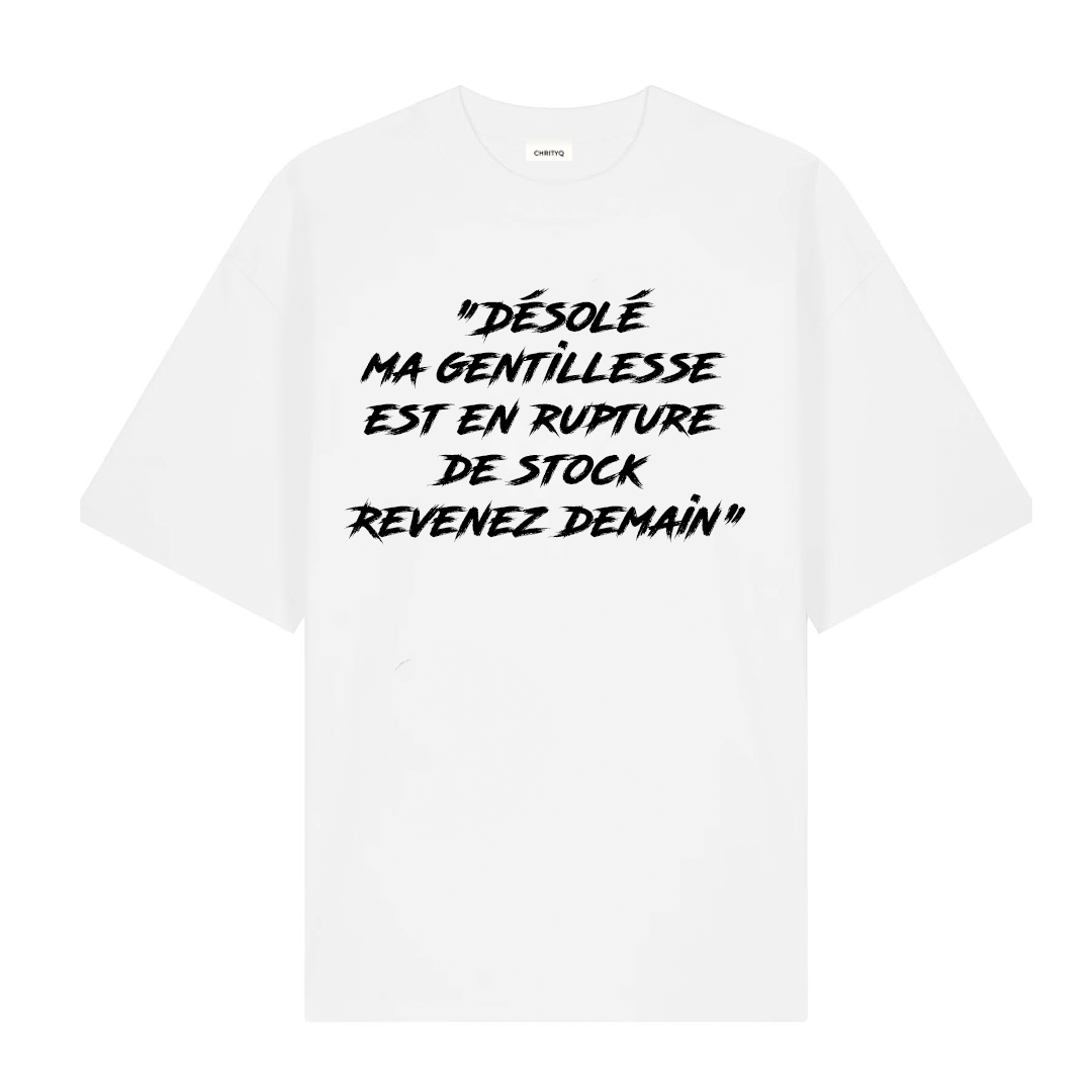T-shirt Reverse texte CHRITYQ