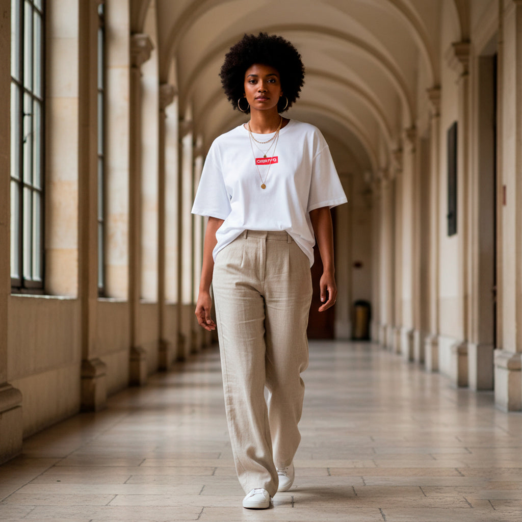 T-shirt décontracté pour femme CHRITYQ