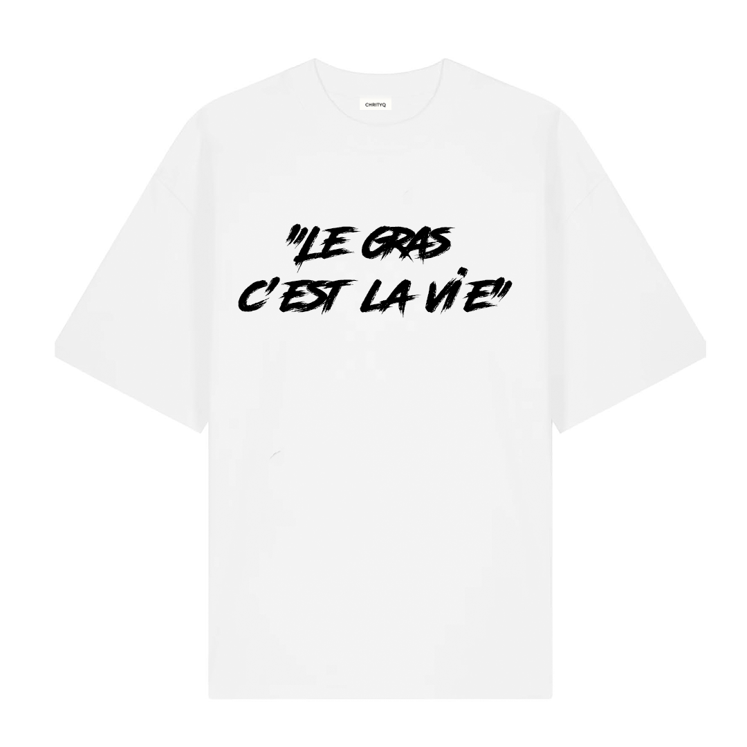 T-shirt Reverse texte CHRITYQ