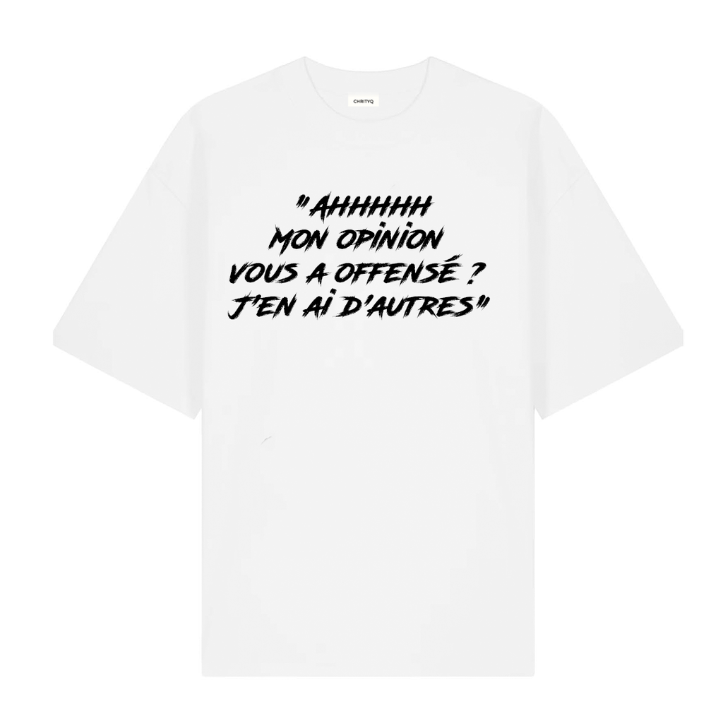 T-shirt Reverse texte CHRITYQ